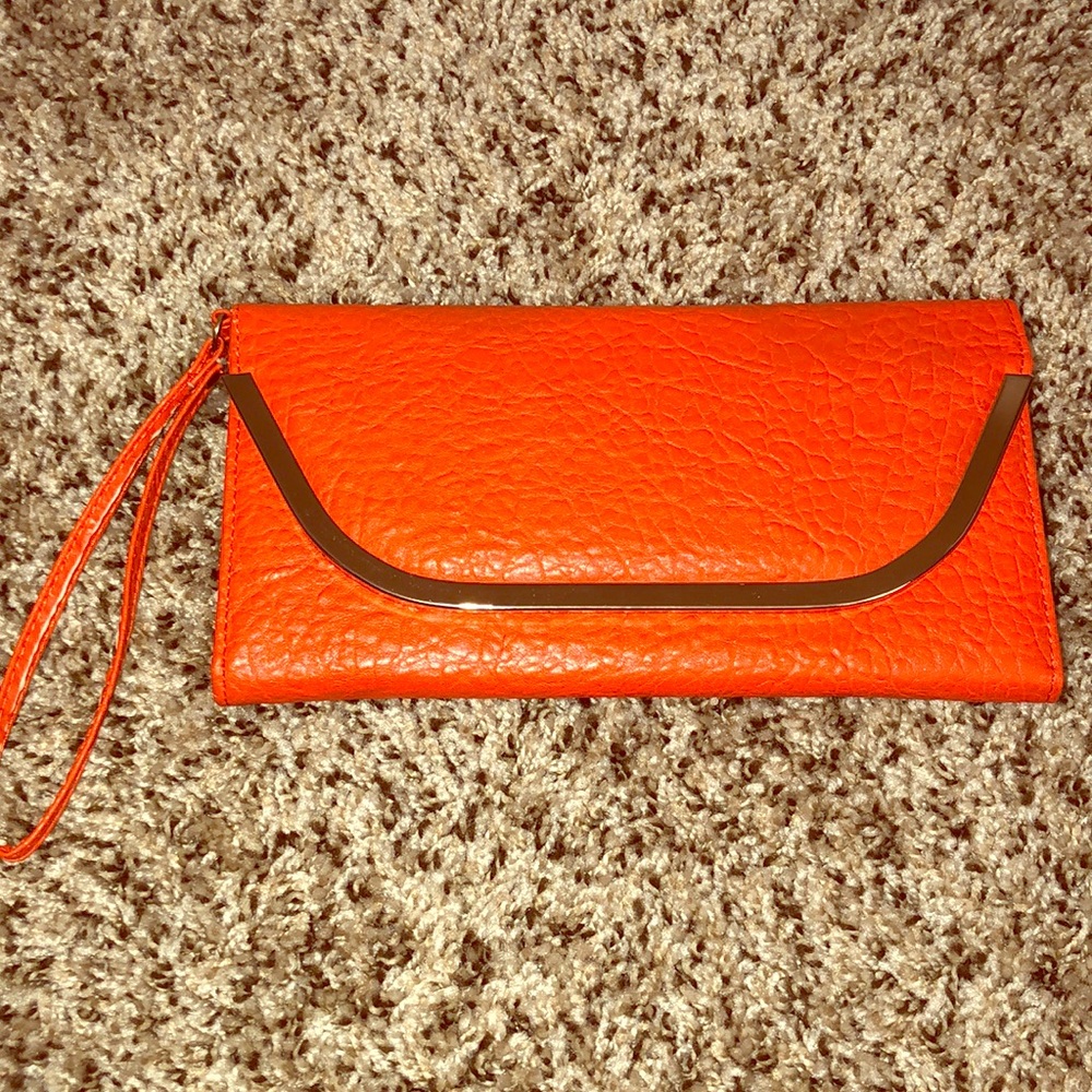 Orange Wallet/Wristlet